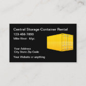 Carte De Visite Services de stockage de conteneurs de cargaison (Devant)