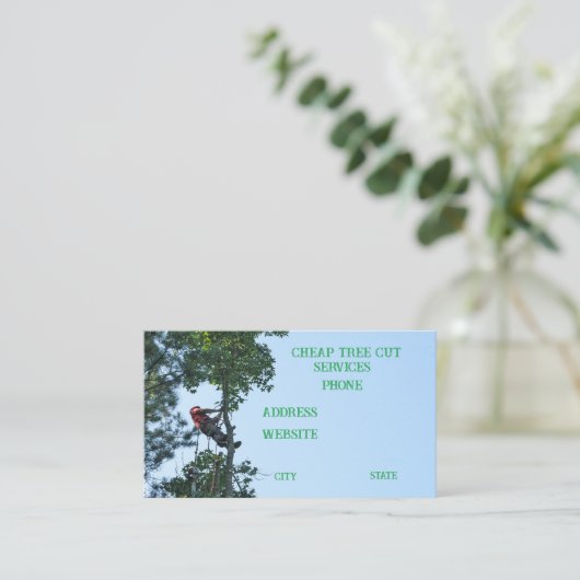 Carte De Visite Services de suppression d'arborescence (Debout devant)