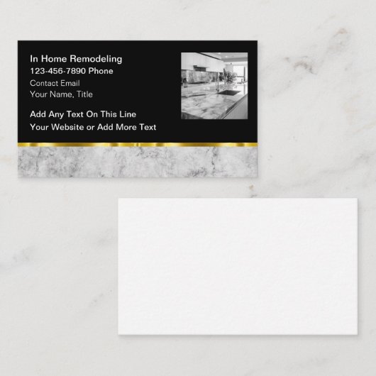 Carte De Visite Services de suppression de la maison classique (Devant / Derrière)