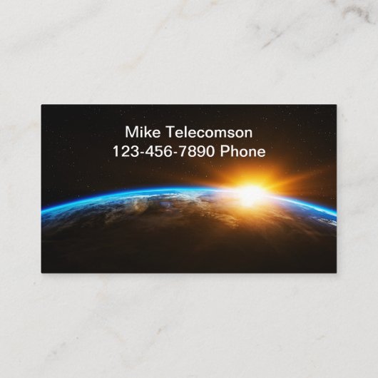 Carte De Visite Services de telecom de technologie (Dos)