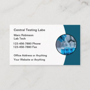 Carte De Visite Services de tests de laboratoire médical