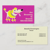 Carte De Visite Services de toilettage d'animal familier (Devant / Derrière)