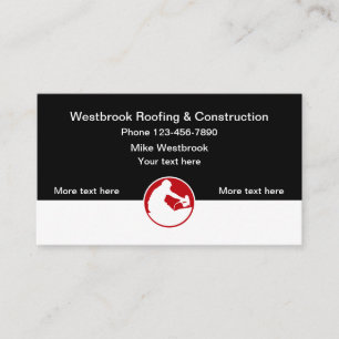Carte De Visite Services de toiture et de construction locaux