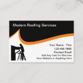 Carte De Visite Services de toiture moderne Design audacieux (Devant)