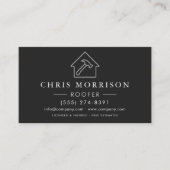 Carte De Visite Services de toiture professionnels Code QR (Devant)