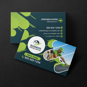 Carte De Visite Services de toiture verte Réparations, Installatio