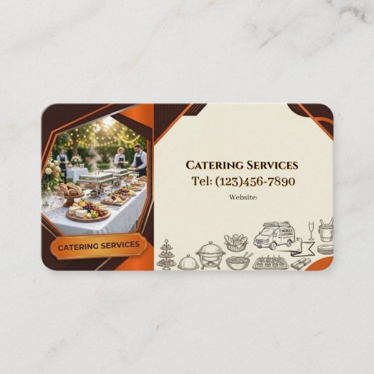 CARTE DE VISITE SERVICES DE TRAITEUR (Devant)