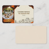 CARTE DE VISITE SERVICES DE TRAITEUR (Devant / Derrière)
