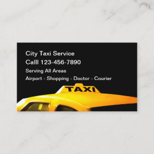 Carte De Visite Services de transport de chauffeur de taxi
