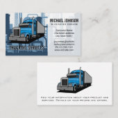 Carte De Visite Services de transport routier | Arrière - plan ind (Devant / Derrière)