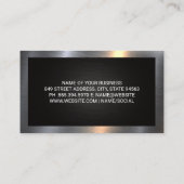 Carte De Visite Services de transport routier | Bordure métallique (Dos)