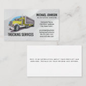 Carte De Visite Services de transport routier | Pilote de transpor (Devant / Derrière)