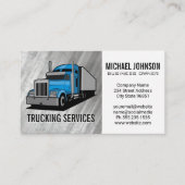 Carte De Visite Services de transport routier | Semi-camion | Tran (Devant)