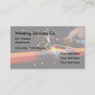 Carte De Visite Services de travail du métal de soudage