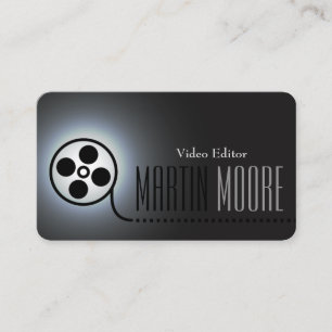 Carte De Visite Services de vidéo de bande de film de film
