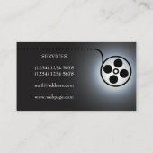 Carte De Visite Services de vidéo de bande de film de film (Dos)