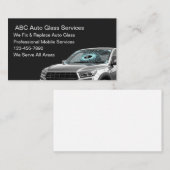 Carte De Visite Services de vitrage automobile mobile (Devant / Derrière)