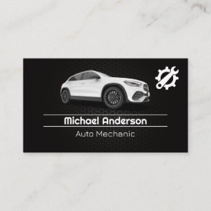 Carte De Visite Services de voiture Logo Clé Voiture Blanche