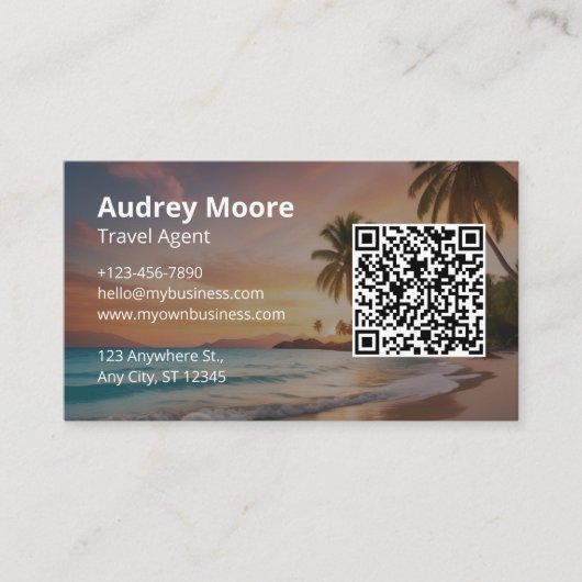 Carte De Visite Services de voyage (Devant)