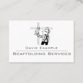 Carte De Visite Services d'échafaudage avec illustration (Devant)