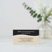Carte De Visite Services d'échographie mobile (Debout devant)