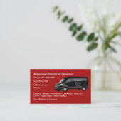 Carte De Visite Services d'électricien avancés (Debout devant)