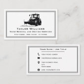 Carte De Visite Services D'Enlèvement Et De Dégivrage De Neige Noi (Devant / Derrière)