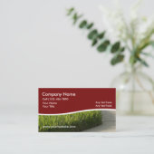Carte De Visite Services d'entretien de pelouse Conception moderne (Debout devant)