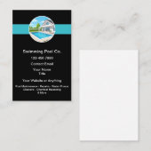 Carte De Visite Services d'entretien de piscine (Devant / Derrière)