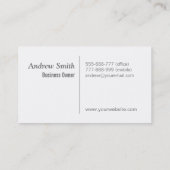 Carte De Visite Services d'entretien du paysage, tracteur de remor (Dos)