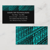 Carte De Visite Services des réparations d'ordinateur (Devant / Derrière)