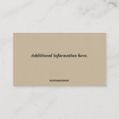 Carte De Visite Services d'étanchéité modifiables (Dos)