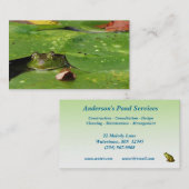 Carte De Visite Services d'étang (Devant / Derrière)