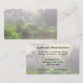 Carte De Visite Services d'étang (Devant / Derrière)