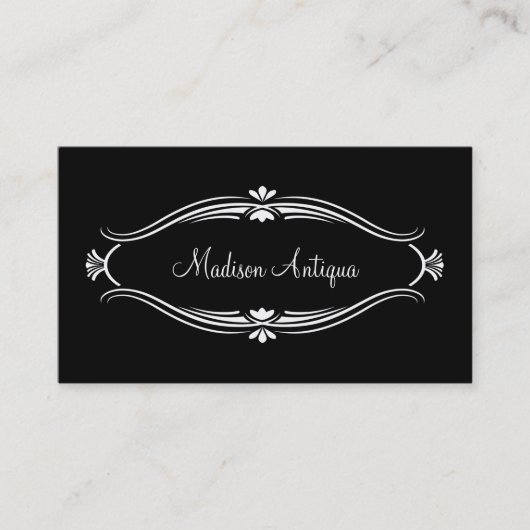 Carte De Visite Services d'évaluation des antiquités (Devant)