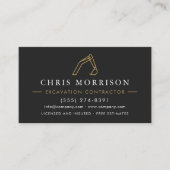 Carte De Visite Services d'excavation professionnels Code QR (Devant)