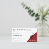 Carte De Visite Services d'extermination des contrôles passés (Debout devant)