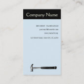 Carte De Visite Services d'homme de réparation du marteau du (Dos)