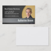 Carte De Visite Services d'immobiliers modernes, professionnels, (Devant / Derrière)