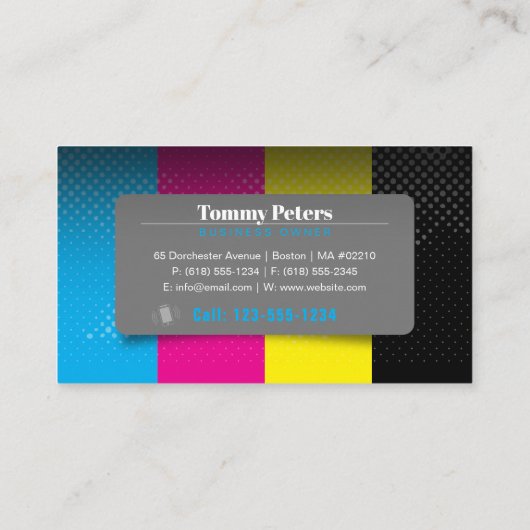 Carte De Visite Services d'impression numérique | Professionnel (Dos)