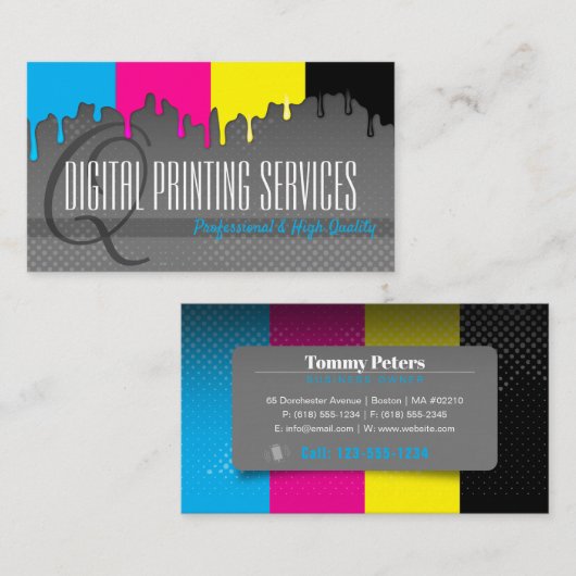 Carte De Visite Services d'impression numérique | Professionnel (Devant / Derrière)