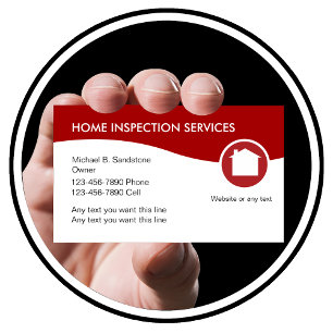 Carte De Visite Services d'inspection à domicile