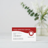 Carte De Visite Services d'inspection de maison (Debout devant)