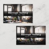 Carte De Visite Services d'inspection professionnelle de maison (Devant / Derrière)