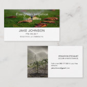 Carte De Visite Services d'irrigation (Devant / Derrière)