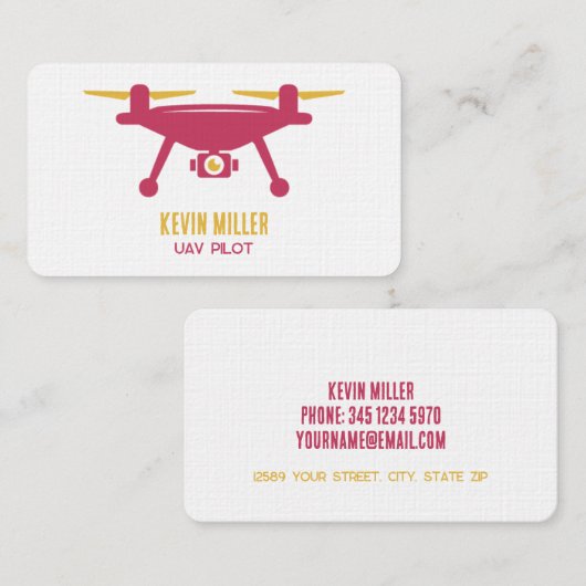 Carte De Visite Services Drone (Devant / Derrière)