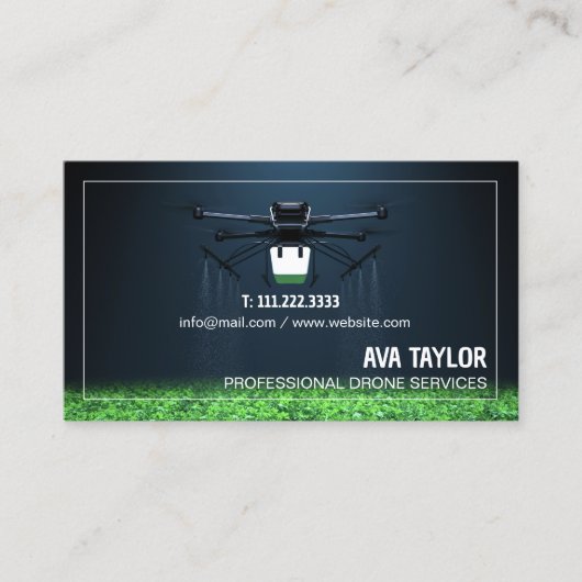 Carte De Visite Services drones UAV (Devant)