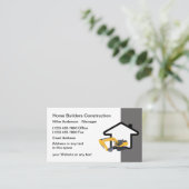 Carte De Visite Services Du Bâtiment Et De La Construction (Debout devant)
