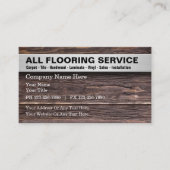 Carte De Visite Services du sol Bois Look Arrière - plan (Devant)