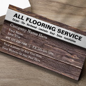 Carte De Visite Services du sol Bois Look Arrière - plan